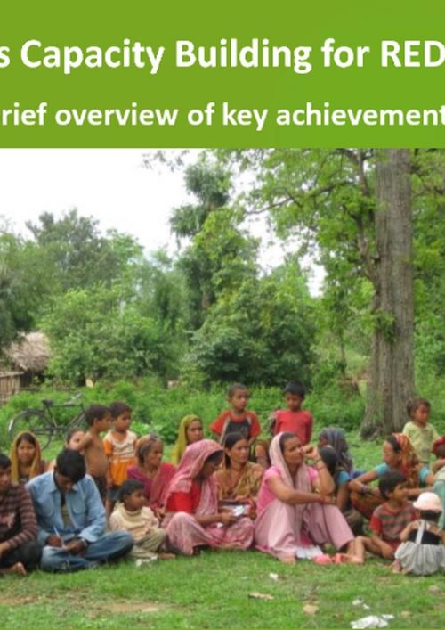 Grassroots Capacity Building for REDD+ in Asia: Brief Overview of Key Achievements